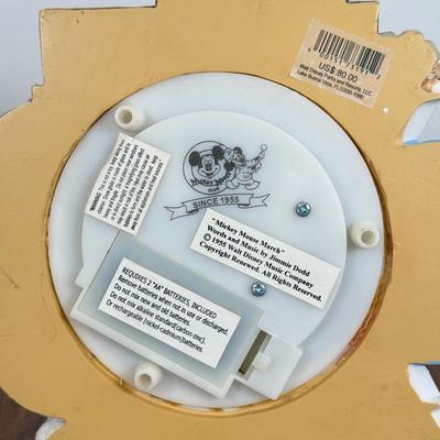 LOT 37B: Disney Mickey Mouse Club - “Mickey Mouse March” Musical Snowglobe, Musical Photo Frame & Hallmark Ornament
