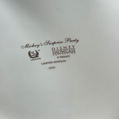 LOT 39B: 13" Limited Edition Lenox Disney Showcase Collection "Mickey's Surprise Party"