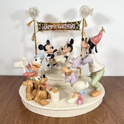 LOT 39B: 13" Limited Edition Lenox Disney Showcase Collection "Mickey's Surprise Party"