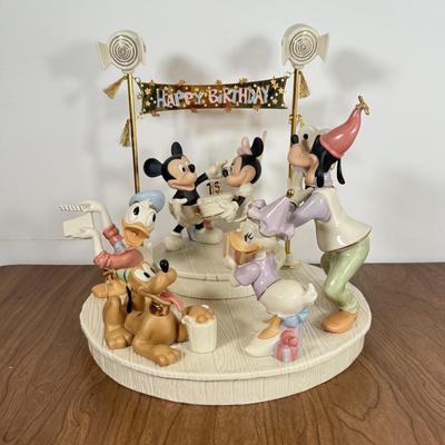 LOT 39B: 13" Limited Edition Lenox Disney Showcase Collection "Mickey's Surprise Party"