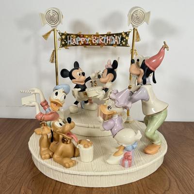 LOT 39B: 13" Limited Edition Lenox Disney Showcase Collection "Mickey's Surprise Party"