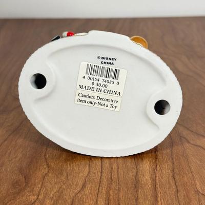 LOT 40B: Disney Mr. Christmas Mickey Holiday Go Round & Porcelain 2003 Mickey Santa Statue