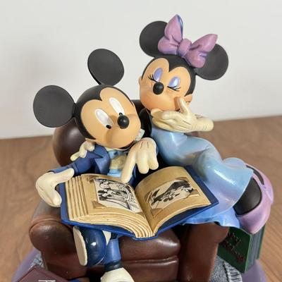 LOT 41B: Disney Gallery Markrita Mickey & Minnie Photo Album Statue Trinket Box