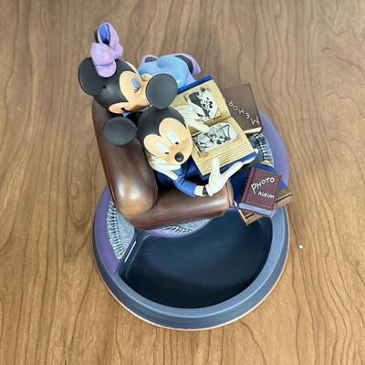 LOT 41B: Disney Gallery Markrita Mickey & Minnie Photo Album Statue Trinket Box
