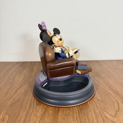 LOT 41B: Disney Gallery Markrita Mickey & Minnie Photo Album Statue Trinket Box