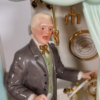 LOT 42B: Lenox Wizard of Oz The Wizard Porcelain Statue w/ COA & Box