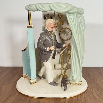 LOT 42B: Lenox Wizard of Oz The Wizard Porcelain Statue w/ COA & Box