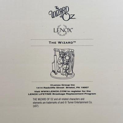 LOT 42B: Lenox Wizard of Oz The Wizard Porcelain Statue w/ COA & Box