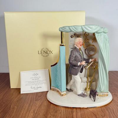 LOT 42B: Lenox Wizard of Oz The Wizard Porcelain Statue w/ COA & Box