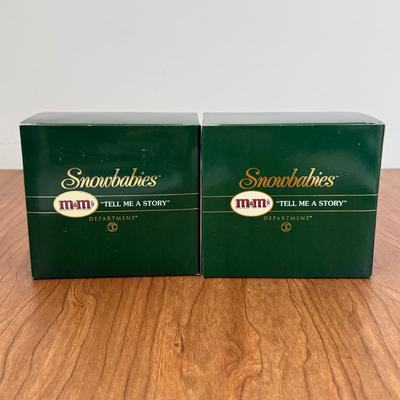 LOT 43B: Department 56 Snowbabies - Sesame Street Bert & Ernie, M&M's