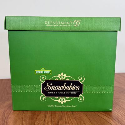 LOT 43B: Department 56 Snowbabies - Sesame Street Bert & Ernie, M&M's