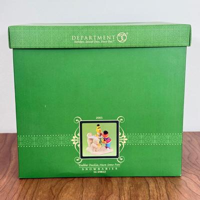 LOT 43B: Department 56 Snowbabies - Sesame Street Bert & Ernie, M&M's