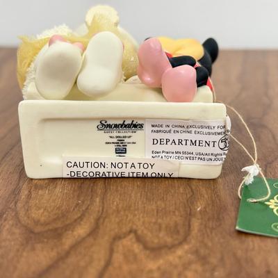 LOT 45B: Disney Department 56 w/ Boxes - North Pole Series Scrooge McDuck & Marley's Counting House, Pinocchio & Minnie...