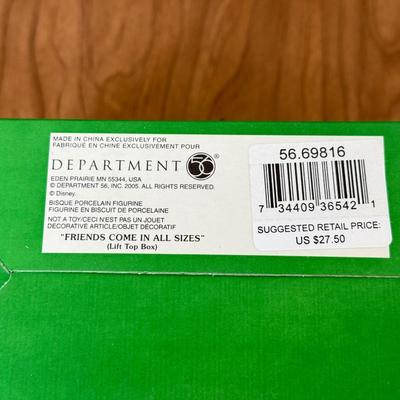 LOT 45B: Disney Department 56 w/ Boxes - North Pole Series Scrooge McDuck & Marley's Counting House, Pinocchio & Minnie...