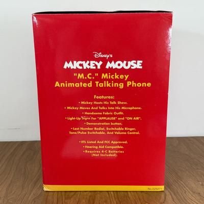 LOT 46B: NIP 1997 Telemania M.C. Mickey Talking Animated Phone