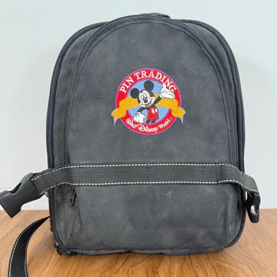 LOT 50A: Walt Disney World Pin Trading Bag w/ Collection of Disney Trading Pins including LE500 Mickey Dancing w/ Minnie Playing Piano