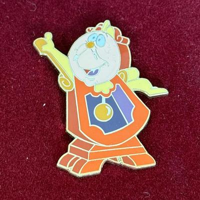 LOT 51A: Walt Disney Classics Collection Beauty and the Beast Pin Set in Case & Limited Edition Mickey Merry Christmas Pin and...