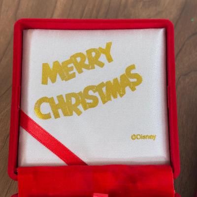 LOT 51A: Walt Disney Classics Collection Beauty and the Beast Pin Set in Case & Limited Edition Mickey Merry Christmas Pin and...