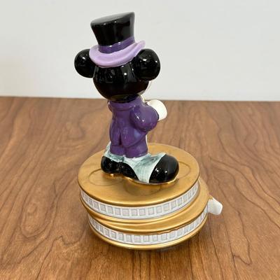 LOT 55B: Disney Music Boxes - Vintage Mickey on Film Reels w/ Top Hat, 2 Enesco Minnie "Let Me Call You Sweetheart" &...