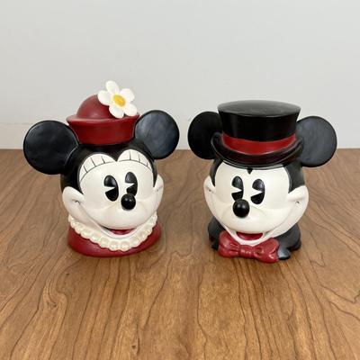LOT 55B: Disney Music Boxes - Vintage Mickey on Film Reels w/ Top Hat, 2 Enesco Minnie "Let Me Call You Sweetheart" &...