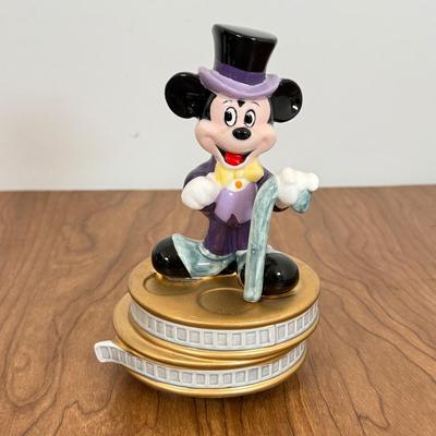 LOT 55B: Disney Music Boxes - Vintage Mickey on Film Reels w/ Top Hat, 2 Enesco Minnie "Let Me Call You Sweetheart" &...