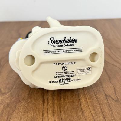 LOT 60B: Department 56 Disney Snowbabies Guest Collection Hand Numbered "Snow White and the Seven Snowbabies" Limited Edition...