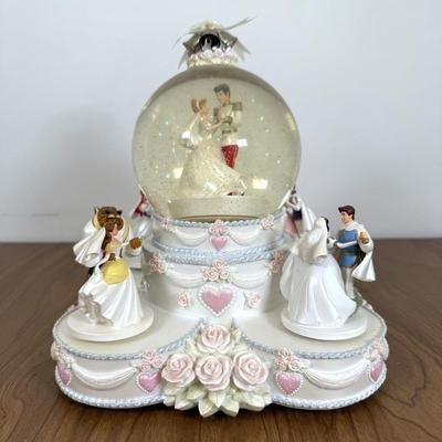 LOT 63B: Disney Parks Princess Couples "So This is Love" Musical Movement Snowglobe