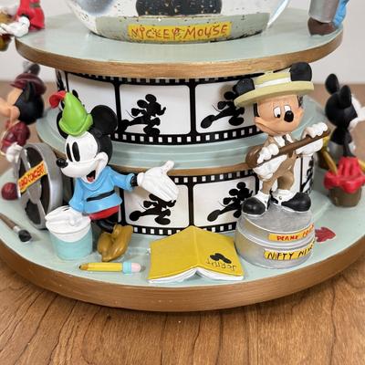 LOT 64B: Disney Parks Musical Snowglobes - "Mickey Mouse Club March" & "Minnie's Yoo Hoo"