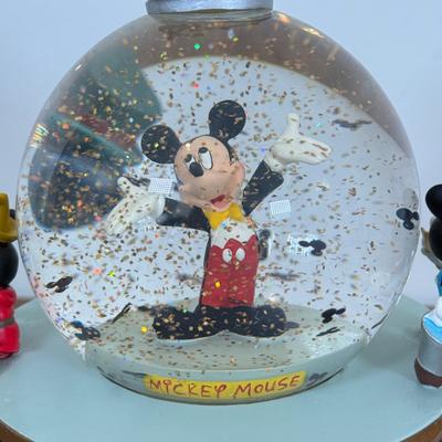 LOT 64B: Disney Parks Musical Snowglobes - "Mickey Mouse Club March" & "Minnie's Yoo Hoo"