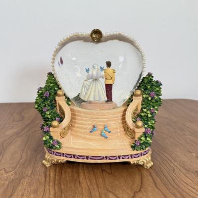 LOT 67B: Disney Cinderella & Prince Charming Musical Snowglobes - "So This is Love"