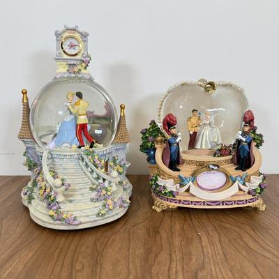 LOT 67B: Disney Cinderella & Prince Charming Musical Snowglobes - "So This is Love"
