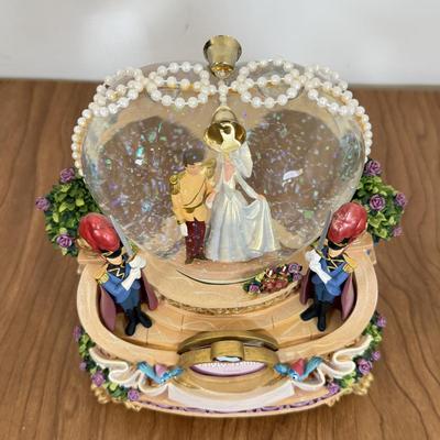 LOT 67B: Disney Cinderella & Prince Charming Musical Snowglobes - "So This is Love"