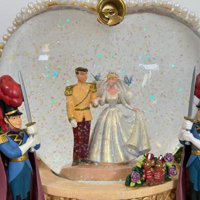 LOT 67B: Disney Cinderella & Prince Charming Musical Snowglobes - "So This is Love"