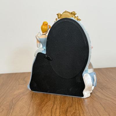 LOT 72B: Disney Cinderella Decor - Porcelain Wedding Statue, Disney Parks Carousel Horse & Photo Frame