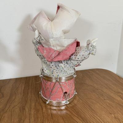 LOT 76B: Vintage Collector's Choice Pierrot Harlequin Clown Jester Doll, Clown Marionette on Swing & Pink Vintage Clown Music Box