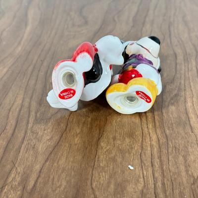 LOT 77B: Disney Clothique Possible Dreams Santas, Mickey & Minnie w/ Disney's Christmas Collection Train Photo Prames & Salt...