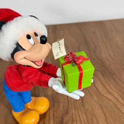 LOT 77B: Disney Clothique Possible Dreams Santas, Mickey & Minnie w/ Disney's Christmas Collection Train Photo Prames & Salt...