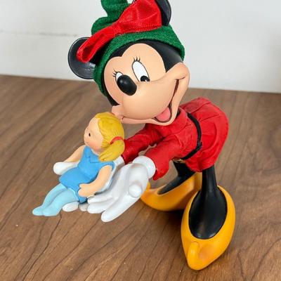 LOT 77B: Disney Clothique Possible Dreams Santas, Mickey & Minnie w/ Disney's Christmas Collection Train Photo Prames & Salt...