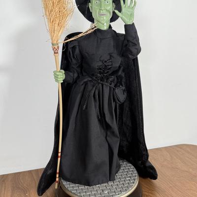 LOT 80B: 2001 Gemmy Wizard of Oz Collectible Animated Figures w/ Boxes - Wicked Witch of the West & Scarecrow