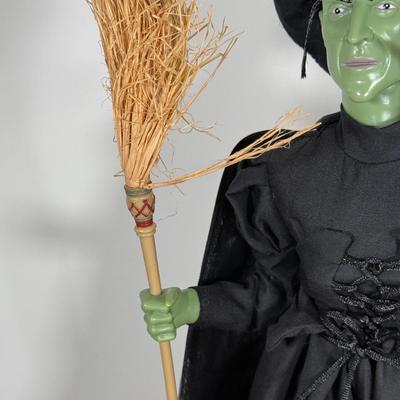 LOT 80B: 2001 Gemmy Wizard of Oz Collectible Animated Figures w/ Boxes - Wicked Witch of the West & Scarecrow