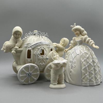 LOT 90B: Department 56 SnowBabies/Disney Cinderella Figurines