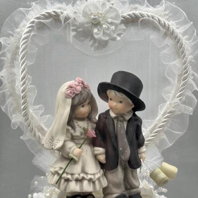 LOT 92B: Vintage Enesco Figurines, Cake Topper & More