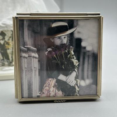 LOT 92B: Vintage Enesco Figurines, Cake Topper & More