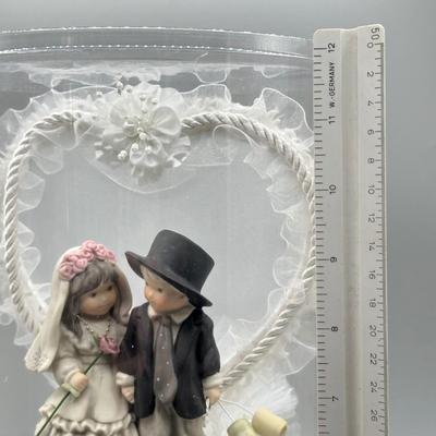 LOT 92B: Vintage Enesco Figurines, Cake Topper & More