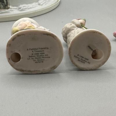 LOT 92B: Vintage Enesco Figurines, Cake Topper & More