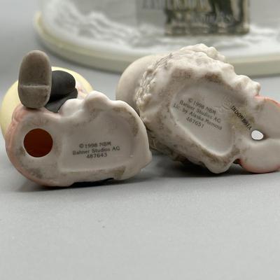 LOT 92B: Vintage Enesco Figurines, Cake Topper & More