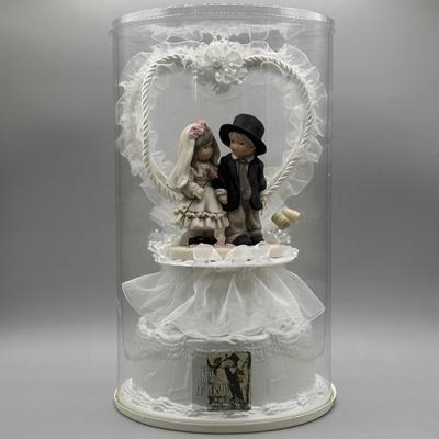 LOT 92B: Vintage Enesco Figurines, Cake Topper & More