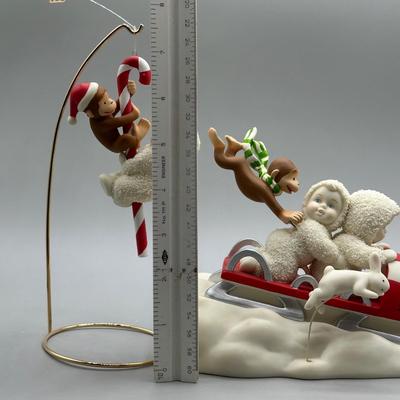 LOT 95B: Vintage Department 56 Eloise, Madeline, Curious George & Raggedy Anne SnowBabies