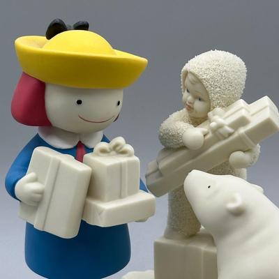 LOT 95B: Vintage Department 56 Eloise, Madeline, Curious George & Raggedy Anne SnowBabies