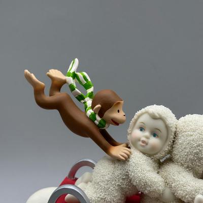 LOT 95B: Vintage Department 56 Eloise, Madeline, Curious George & Raggedy Anne SnowBabies